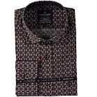 Overhemd FELLOWS ovals stretch bordeaux 