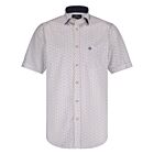 Overhemd FELLOWS KM vespas white/light blue