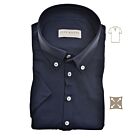 Overhemd JOHN MILLER slim fit KM donkerblauw