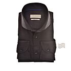 Overhemd JOHN MILLER LM slim fit donkerbruin