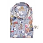 Overhemd JOHN MILLER LM slim fit middenblauw