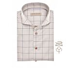 Overhemd JOHN MILLER LM slim fit lichtbruin