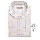 Overhemd JOHN MILLER slim fit lichtgrijs/beige