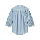 Blouse SUMMUM oversized micro stripe powder blue