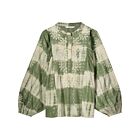 Blouse SUMMUM tie dye lurex combat green