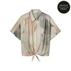 Blouse SUMMUM batsleeves clouds & dots