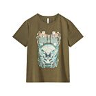 T-shirt SUMMUM round neck olive