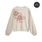 Trui SUMMUM long sleeve embellished pebble beige