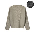 Trui SUMMUM big cable knit dune