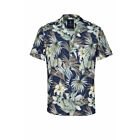 Overhemd DESOTO KM lido 1/2 green hawaiien