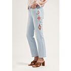 Jeans FLOREZ bond straight aztec print