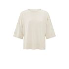 T-Shirt YAYA oversized fine knitted nature melange
