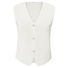 Gilet YAYA clean knitted pure white