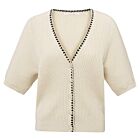Vest YAYA with stitch detail summer sand