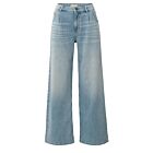 Jeans YAYA wide-leg light blue denim length 32