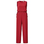 Jumpsuit YAYA sleeveless scarlet sage red