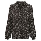 Blouse YAYA print v-neck bristol black dessin