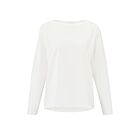 Top YAYA longsleeve with boatneck blanc de blanc