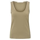 Top YAYA rib with shiny trim soft green