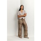 Broek YAYA leopard print milk brown dessin