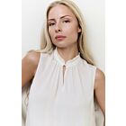Top YAYA with ruffled collar off white
