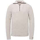 Trui CAST IRON zip cotton boucle silver lining