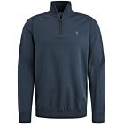 Trui CAST IRON half zip collar cotton sea storm