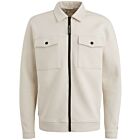 Overshirt CAST IRON interlock sweat almond milk