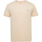 T-shirt CAST IRON r-neck cotton bleached apricot