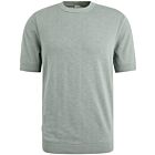 T-Shirt CAST IRON crewneck cotton blend slub slate