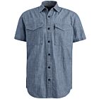 Overhemd PME LEGEND KM chambray real indigo