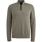 Trui VANGUARD half zip collar mouline tea leaf