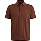 Polo VANGUARD jacquard merceri chocolate fondant