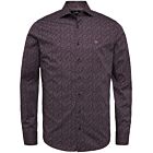 Overhemd VANGUARD LM print dark aubergine