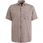 Overhemd VANGUARD KM linen cott chocolate fondant