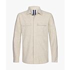 Overshirt PROFUOMO cotton linen beige