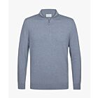 Trui PROFUOMO half zip blue