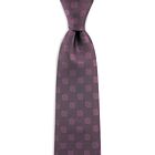 Stropdas SIR REDMAN dressed big dot bordeaux-*