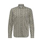 Overhemd STATE OF ART print poplin brown