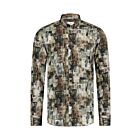 Overhemd STATE OF ART print poplin brown
