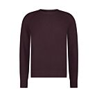 Trui STATE OF ART crewneck plain dark red