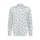 Overhemd STATE OF ART ls print blue white
