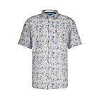 Overhemd STATE OF ART KM print poplin grey/blue