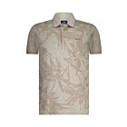 Polo STATE OF ART pique print beige