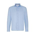 Overhemd STATE OF ART plain linen light blue