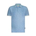 Polo STATE OF ART pique plain blue