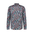 Overhemd STATE OF ART print poplin red blue