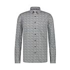 Overhemd STATE OF ART print poplin blue beige
