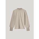 Top SUMMUM smocked fine lurex jersey cashmere