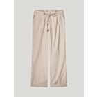 Pantalon SUMMUM linen blend twill pebble beige